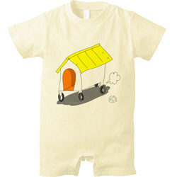 犬小屋GOGO!! 走る犬小屋かわいいTシャツ