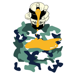 デザイン名/  こぼしたCAMO