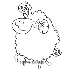 デザイン名/ ひつじ ヒツジ 羊 くるくる