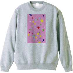 ピンクの星の流れとライン かわいい,トートバッグ,マグカップ,Tシャツ