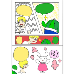 デザイン名/ カクうさ！漫画風