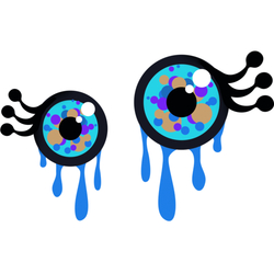 デザイン名/ グロかわおめめ サファイア