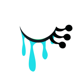 デザイン名/ グロカワおめめ ブルー スリープ