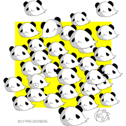 デザイン名/ ゴーストパンダ軍団の一日 きょうはどこいく？？