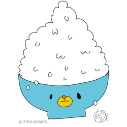 デザイン名/ 大盛りごはんくまさん 水色推し、水色担当さん！ ぜひ！！着てね！！