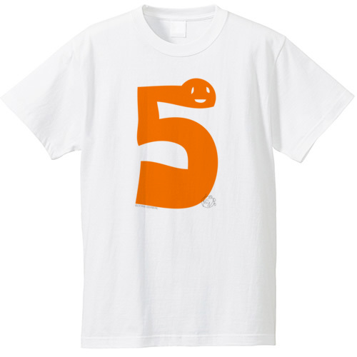 Crefarm クリファーム ファイブオレンジ ５オレンジ かわいい数字デザイン ｔシャツ