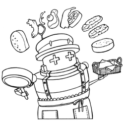 デザイン名/ ポンコツの料理マグカップライン