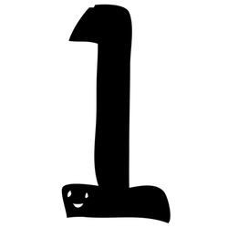 デザイン名/ 数字の1 なんでも1番がいいって人いるよね。攻めてる感じでいいよね、それも