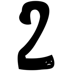 デザイン名/ 数字の2 サブリーダー的存在で1の背中を見ながら冷静に判断する頭脳派。とかかな？