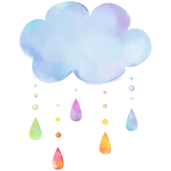 デザイン名/ 雲と雨