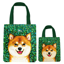 NO.13 yu パネルプリントトート