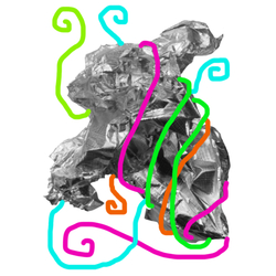 デザイン名/ 銀紙とカラフル