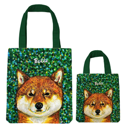 NO.16 belle パネルプリントトート