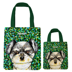 NO.17 haron パネルプリントトート