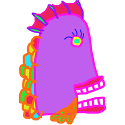 デザイン名/ ハンギョクンむらさき