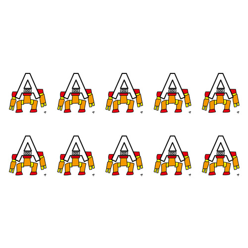 sample（文字ロボプリントグッズ）