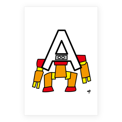 sample（文字ロボプリントグッズ）