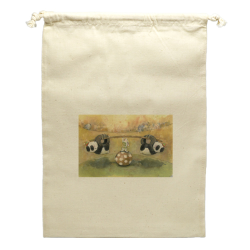 うさぎとパンダ