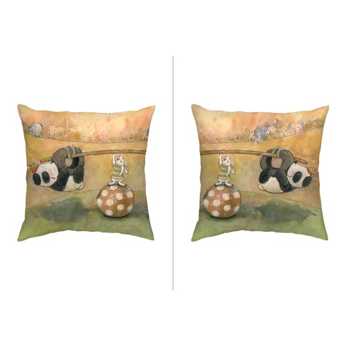 うさぎとパンダ