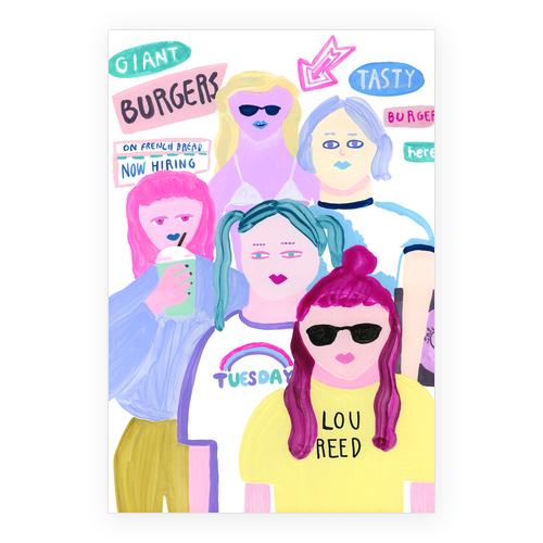 ハンバーガー列