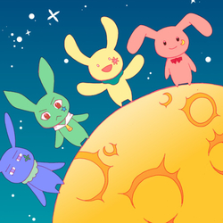 デザイン名/ ISAKANATU 月のウサギたち