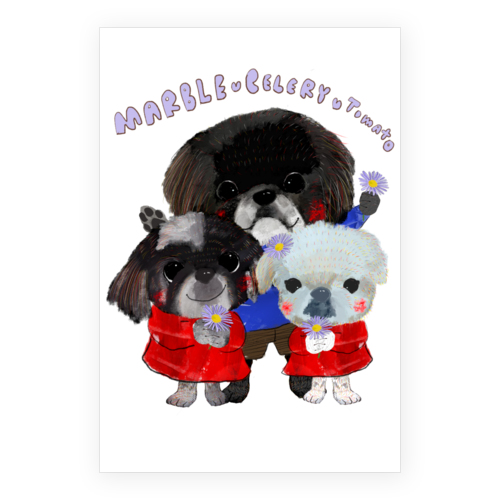 celery, tomato, marble