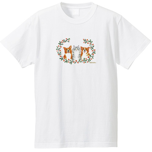 はくたちひろ_コーギー&アメリカンショートヘア5-1