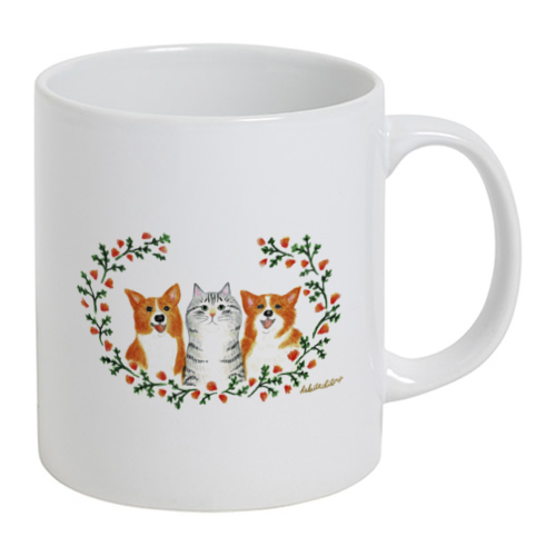 はくたちひろ_コーギー&アメリカンショートヘア5-1