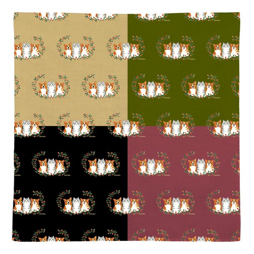 はくたちひろ_コーギー&アメリカンショートヘア5-1