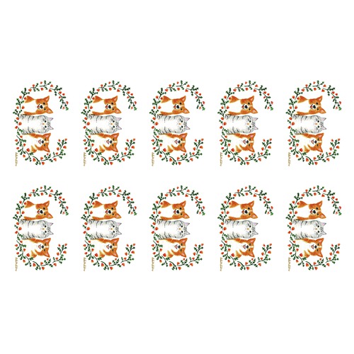 はくたちひろ_コーギー&アメリカンショートヘア5-1