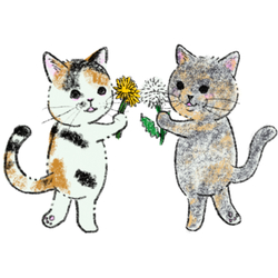 デザイン名/ ＃ne22coのイラスト募集 リリー＆ミイ