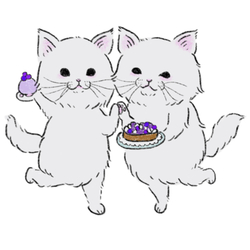 デザイン名/ ＃ne22coのイラスト募集 ましゅまろ＆だいふく